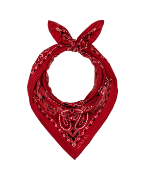 THE SILK BANDANA- TRUE RED