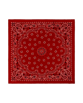 THE SILK BANDANA - TRUE RED