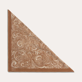 THE STETSON WESTERN PAISLEY SCARF IN RUST