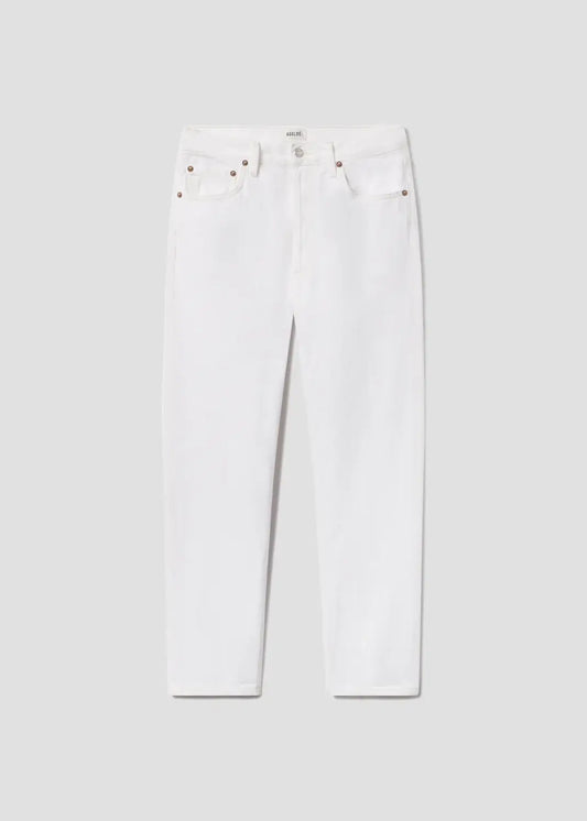 90'S PINCH WAIST CROP IN MARSHMALLOW