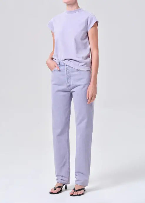 LONG LINE BRYCE CAP SLEEVE TEE