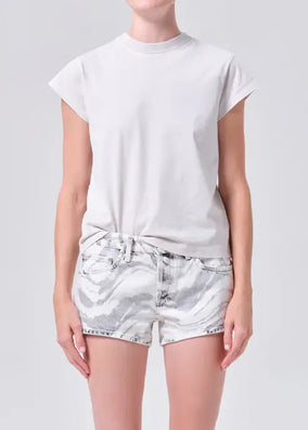 LONG LINE BRYCE CAP SLEEVE TEE