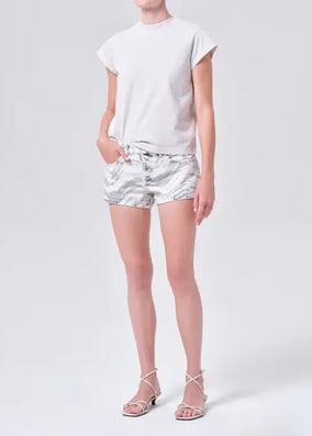 LONG LINE BRYCE CAP SLEEVE TEE