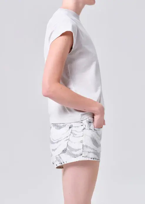 LONG LINE BRYCE CAP SLEEVE TEE