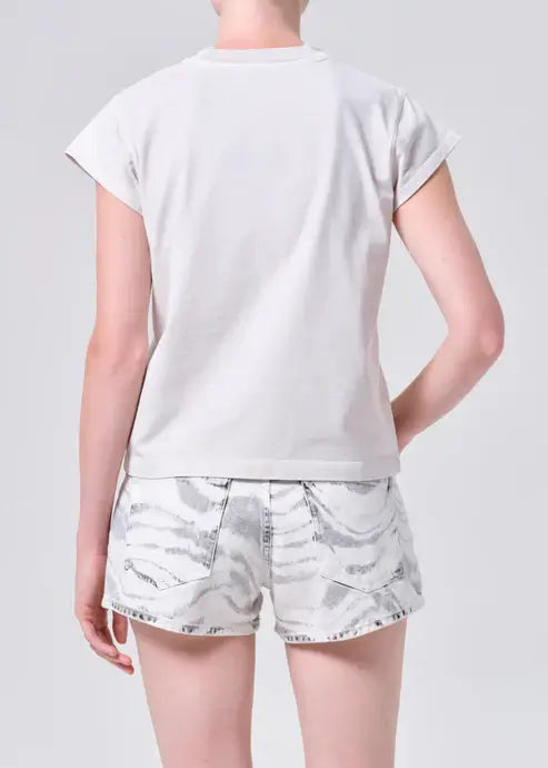 LONG LINE BRYCE CAP SLEEVE TEE