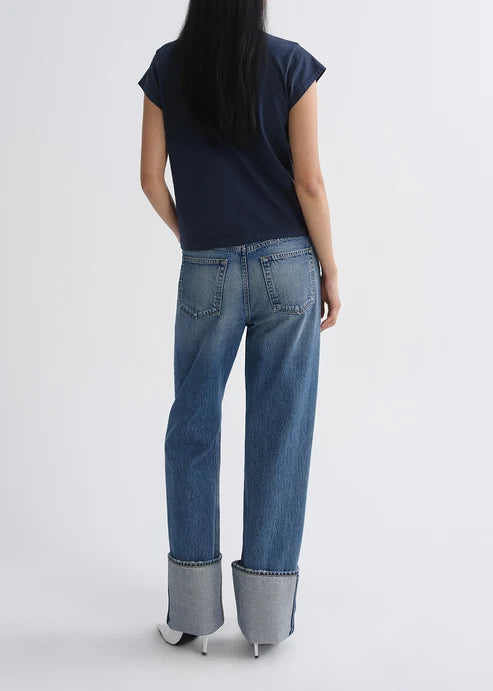 LONG LINE BRYCE CAP SLEEVE TEE