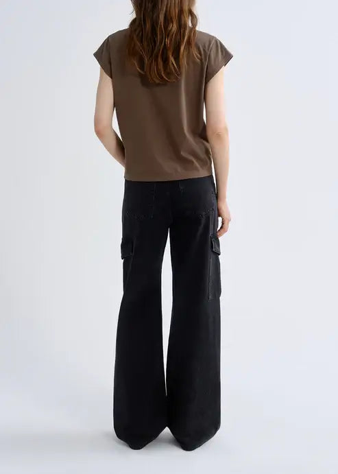 LONG LINE BRYCE CAP SLEEVE TEE