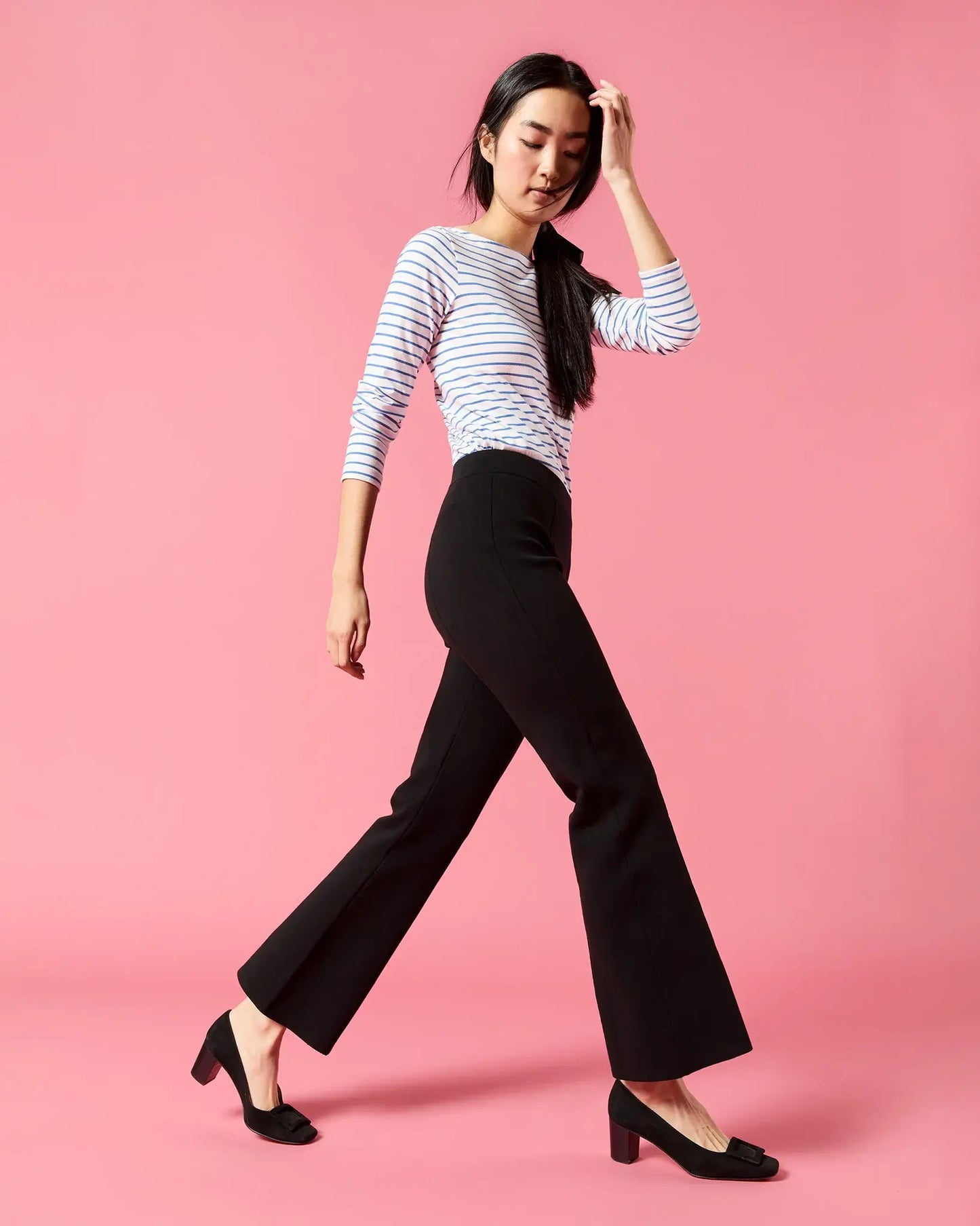 LARA PANT - BLACK SUPIMA COTTON