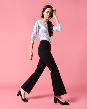LARA PANT - BLACK SUPIMA COTTON