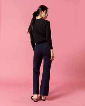 LARA PANT - NAVY SUPIMA COTTON