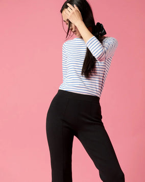 LARA PANT - BLACK SUPIMA COTTON