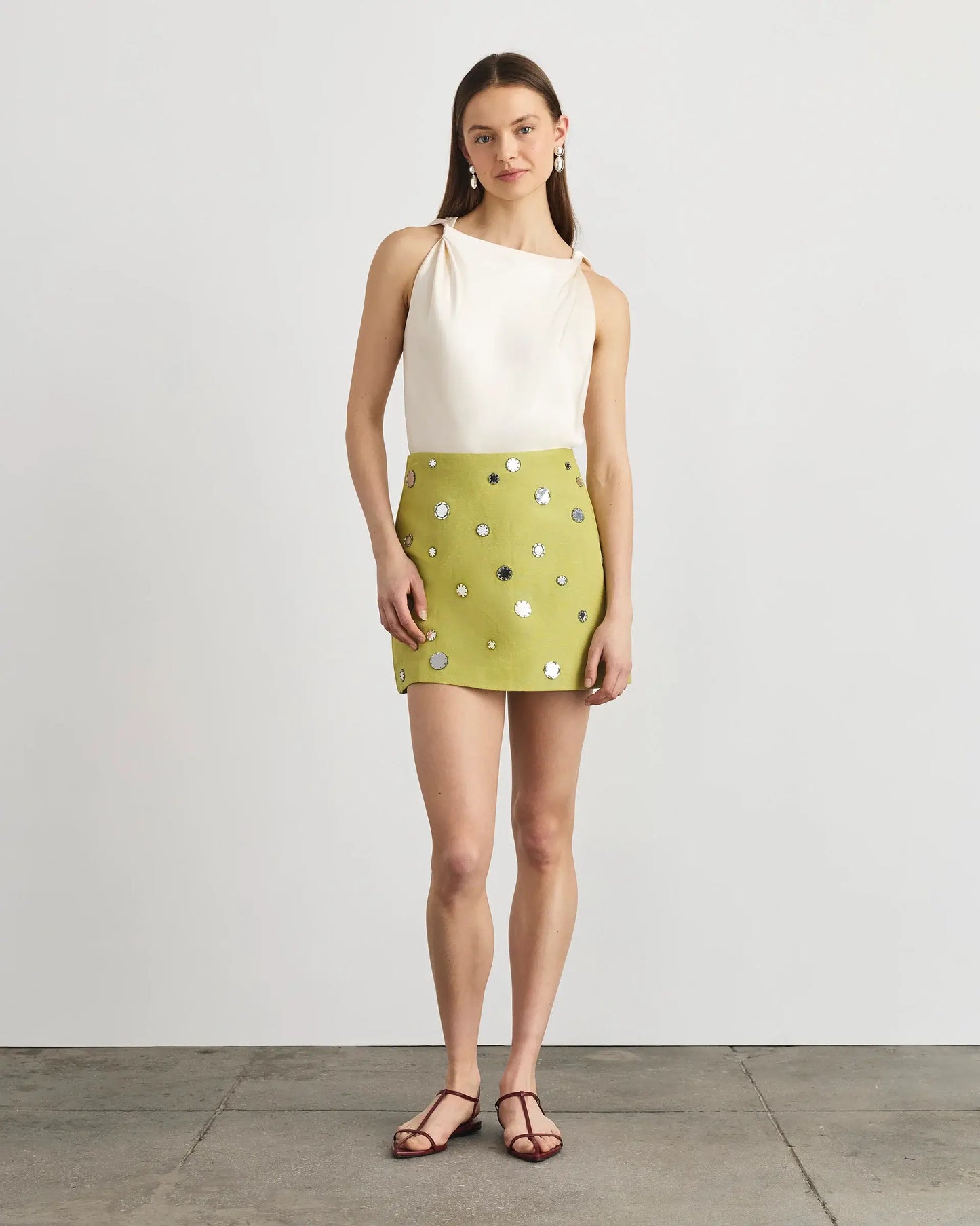 ARI SKIRT-LIME MIST