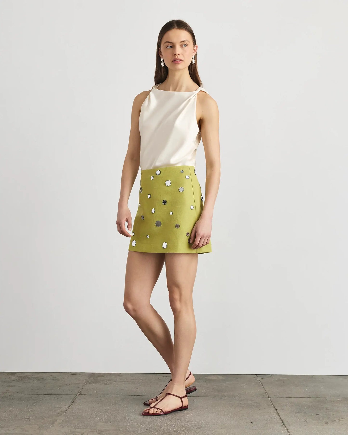 ARI SKIRT-LIME MIST
