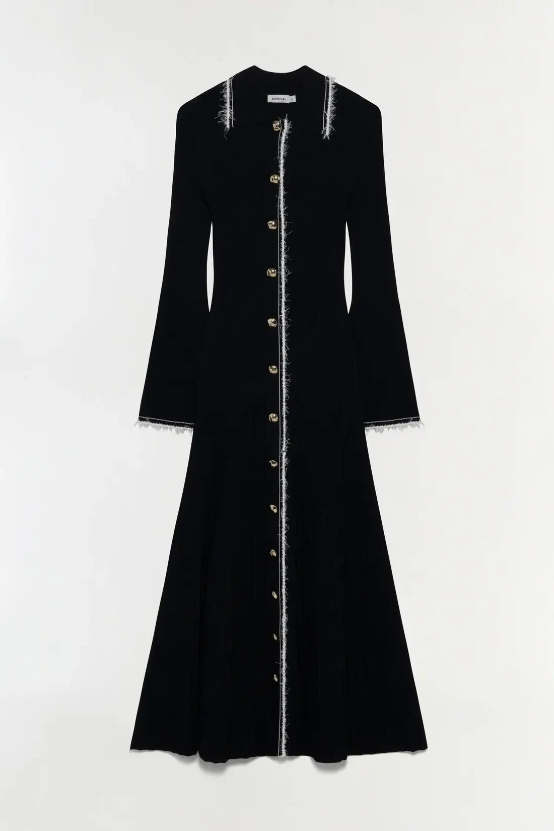 Orelia L/S Midi Dress - Black