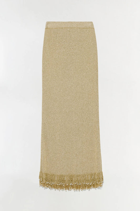 Zeni Midi Skirt - Gold