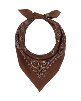 THE SILK BANDANA- CHOCOLATE