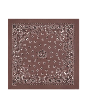 THE SILK BANDANA - CHOCOLATE