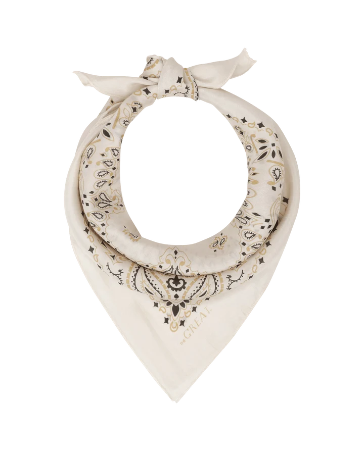 THE SILK BANDANA- CREAM