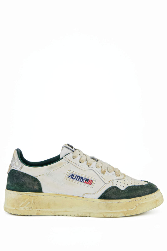 SUPER VINTAGE LOW- LEAT/SUEDE BTTL/SILVER