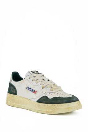 SUPER VINTAGE LOW- LEAT/SUEDE BTTL/SILVER