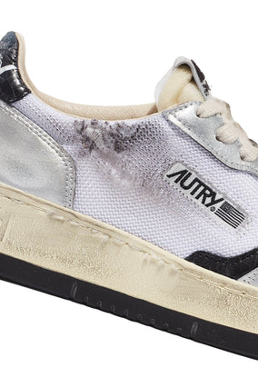 SUPER VINTAGE LOW- MESH/SUEDE SLV/WHT