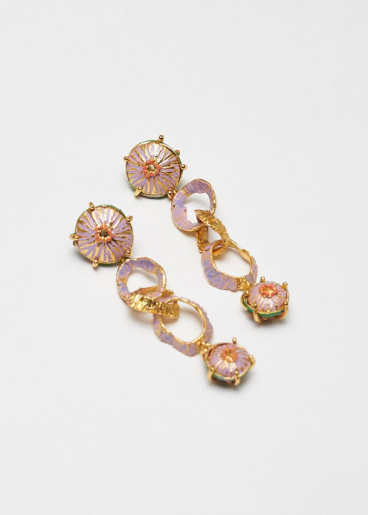 GREEN LONG SOMBRERITOS EARRINGS