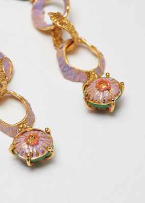 GREEN LONG SOMBRERITOS EARRINGS