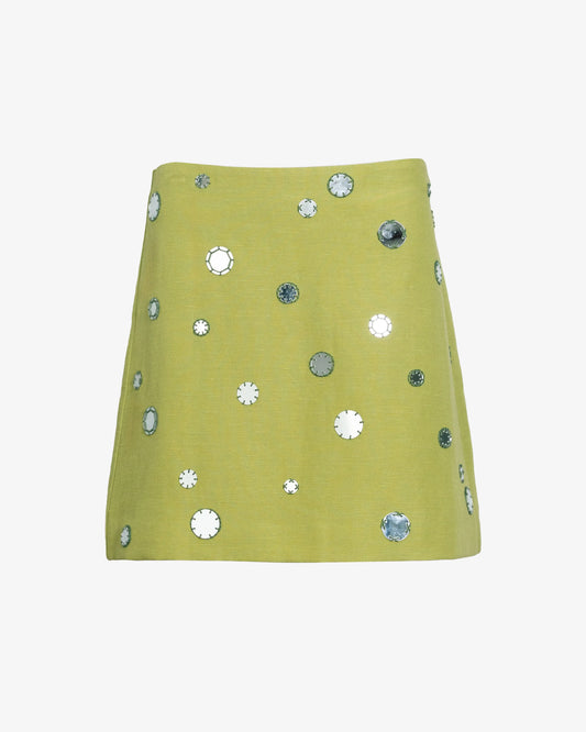 ARI SKIRT-LIME MIST