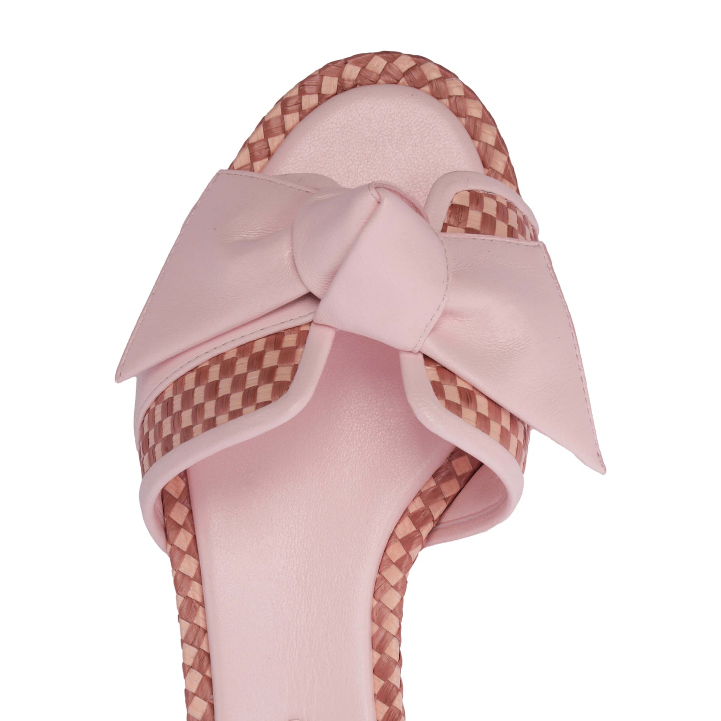 MAXI CLARITA PADDED RAFFIA FLAT