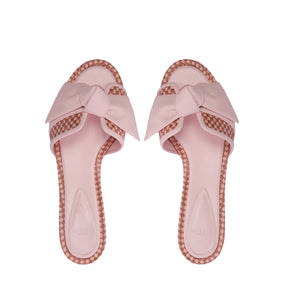 MAXI CLARITA PADDED RAFFIA FLAT
