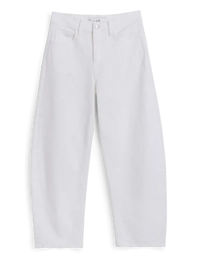 BRENNAN BARREL JEAN- WHITE