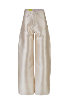 HEAVY SATIN BOYFRIEND STYLE TROUSERS