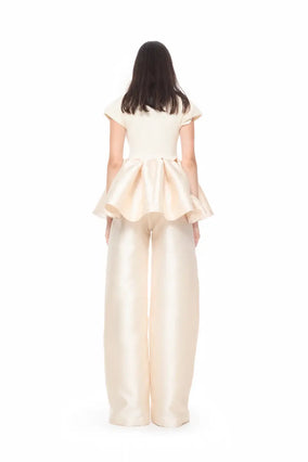 HEAVY SATIN BOYFRIEND STYLE TROUSERS