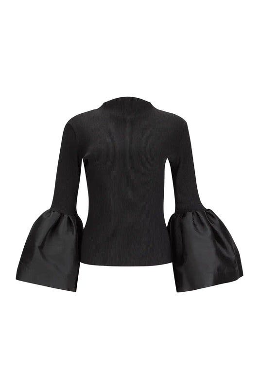 TURTLENECK PUFF SLEEVE TOP