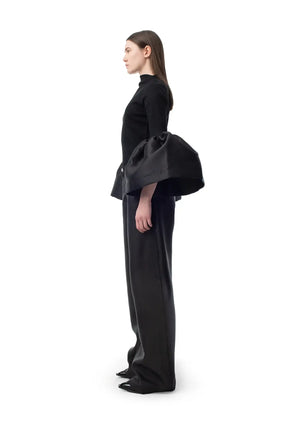 TURTLENECK PUFF SLEEVE TOP