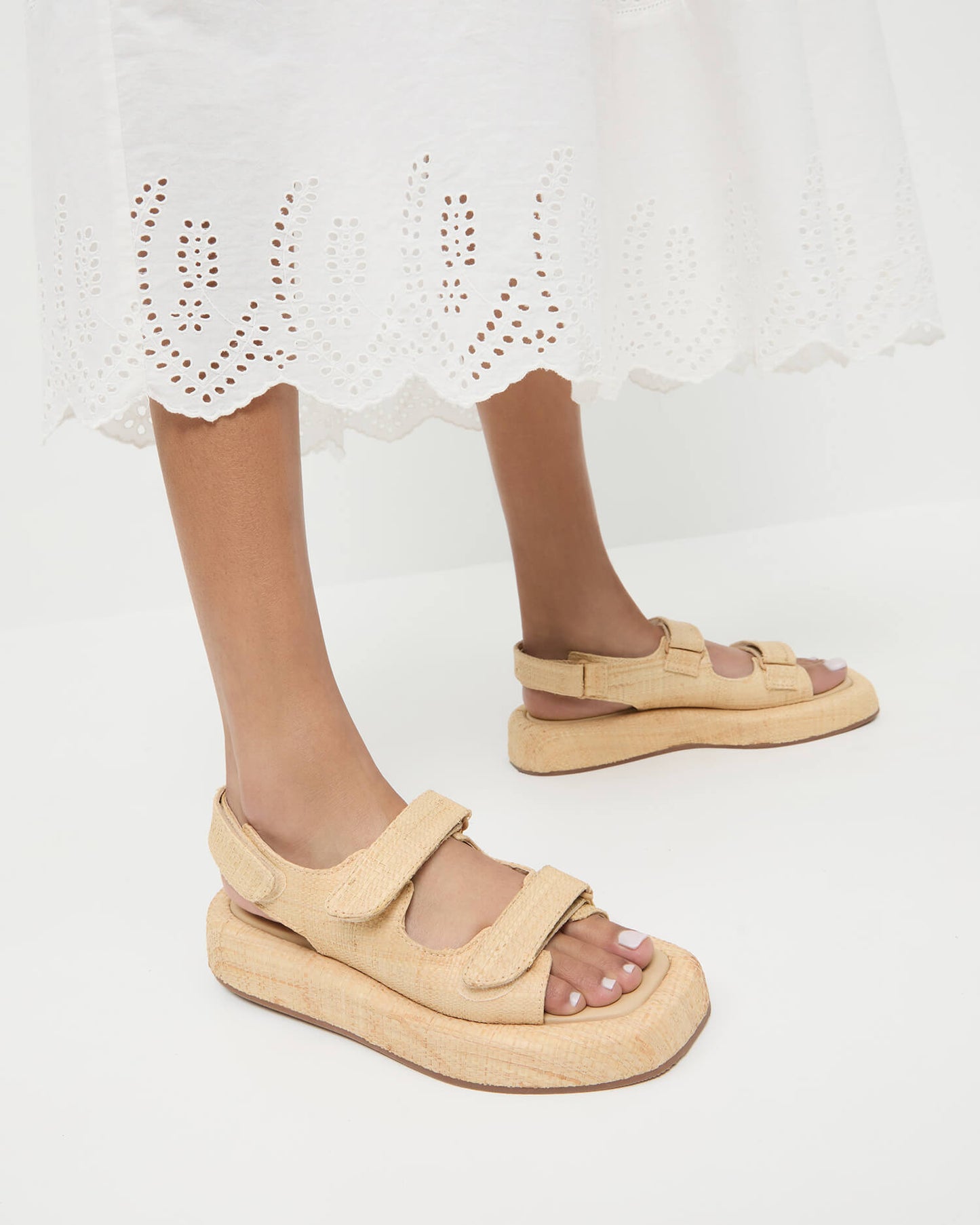 BLAISE TWO BAND PLATFORM SANDAL