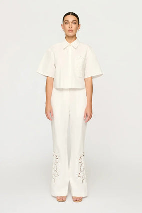 FLAVIO BOXY SHIRT - OFF WHITE