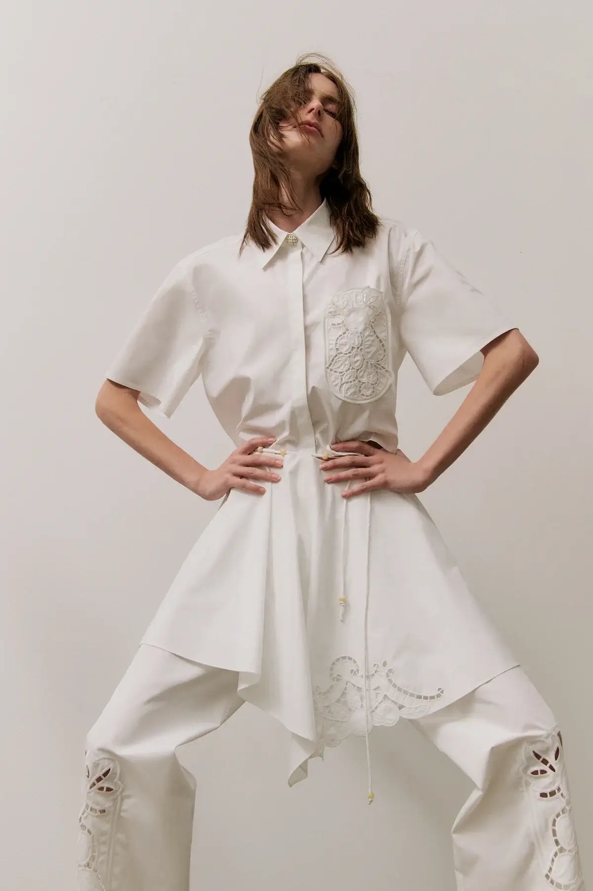 FLAVIO BOXY SHIRT - OFF WHITE