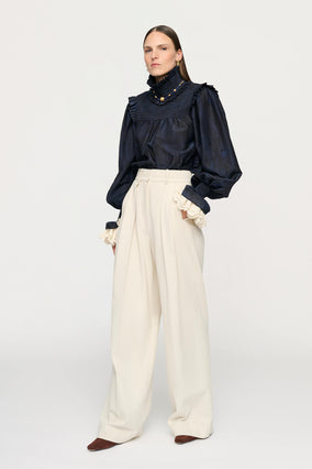 PAIGE SHIRRED BLOUSE
