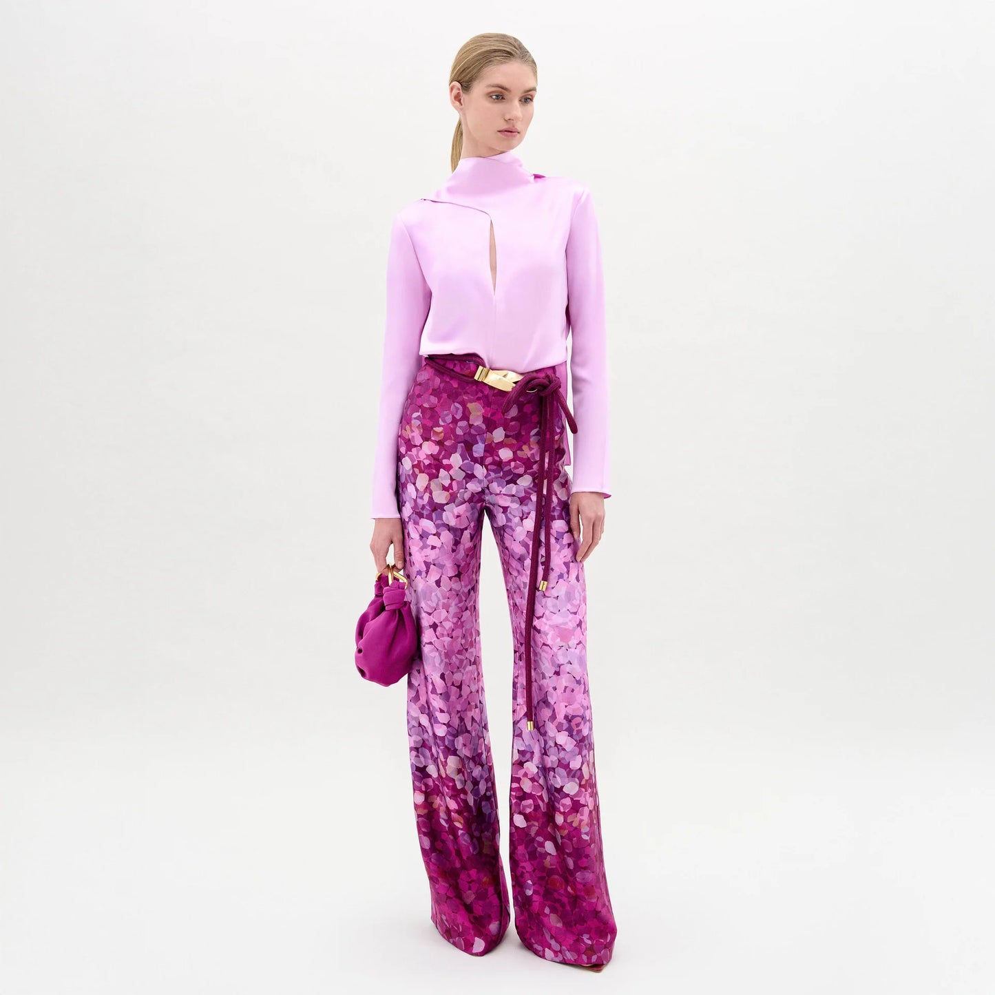 COMO PANT- MAGENTA ABSTRACT