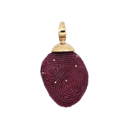COR PENDANT- BURGUNDY