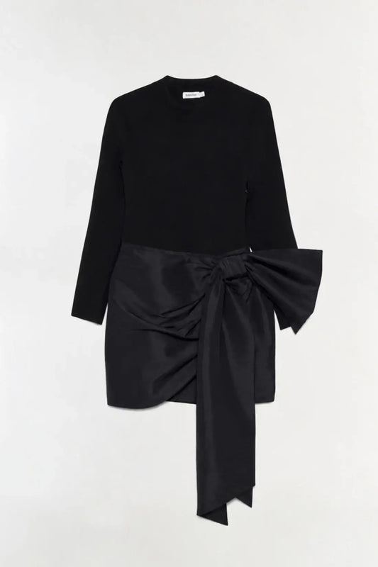 Tedda L/S Mini Dress - Black