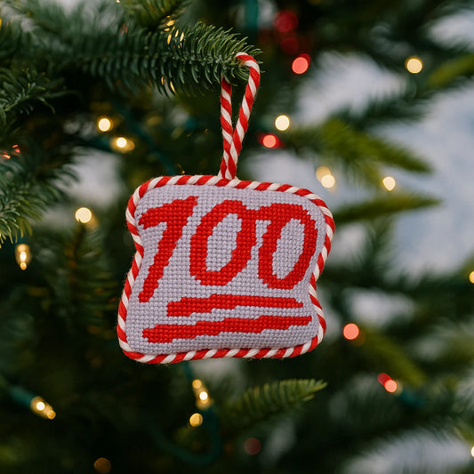 100 EMOJI NEEDLEPOINT ORNAMENT