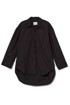 COCOON SHIRT IN BLACK