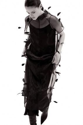 Pauline S/S Midi Dress - Black