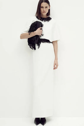 Vantrel S/S Gown - Ivory