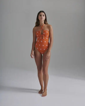 SAINT TROPEZ EMBROIDERED ONE PIECE