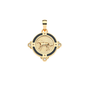 COURAGE HORSE PETITE EMBELLISHED ON 16-18" CLASSIC ROLO CHAIN