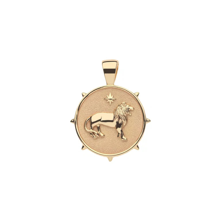 COURAGE JW SMALL PENDANT COIN ON 16-18" CLASSIC ROLO CHAIN