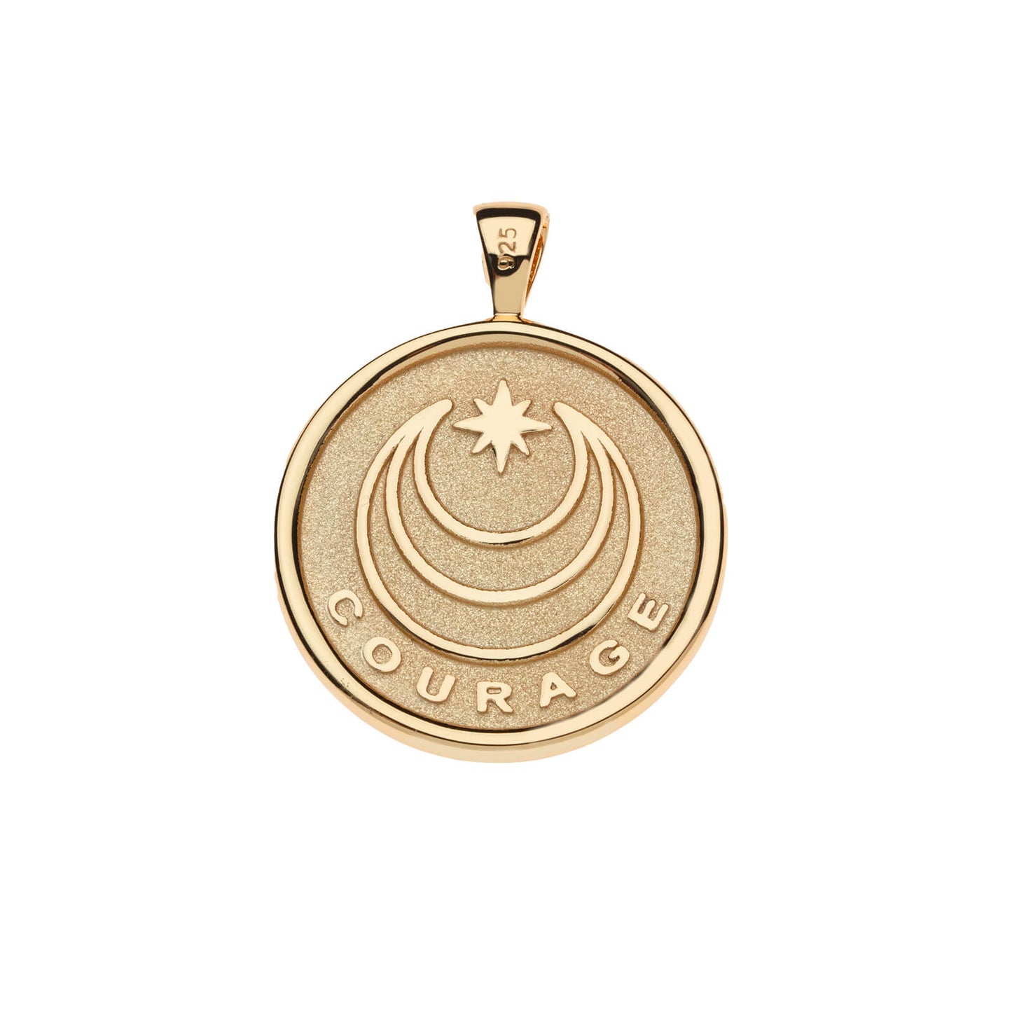 COURAGE YEAR OF THE HORSE PENDANT COIN ON 18" DRAWN LINK CHAIN